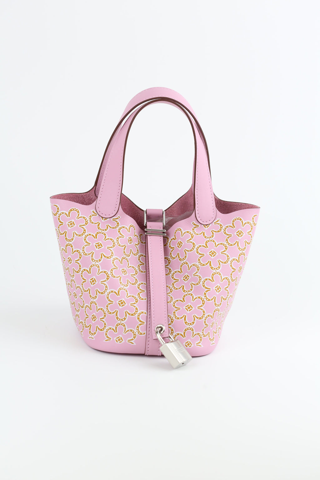 HERMÈS Swift Micro Lucky Daisy Picotin Lock Mauve Sylvestre