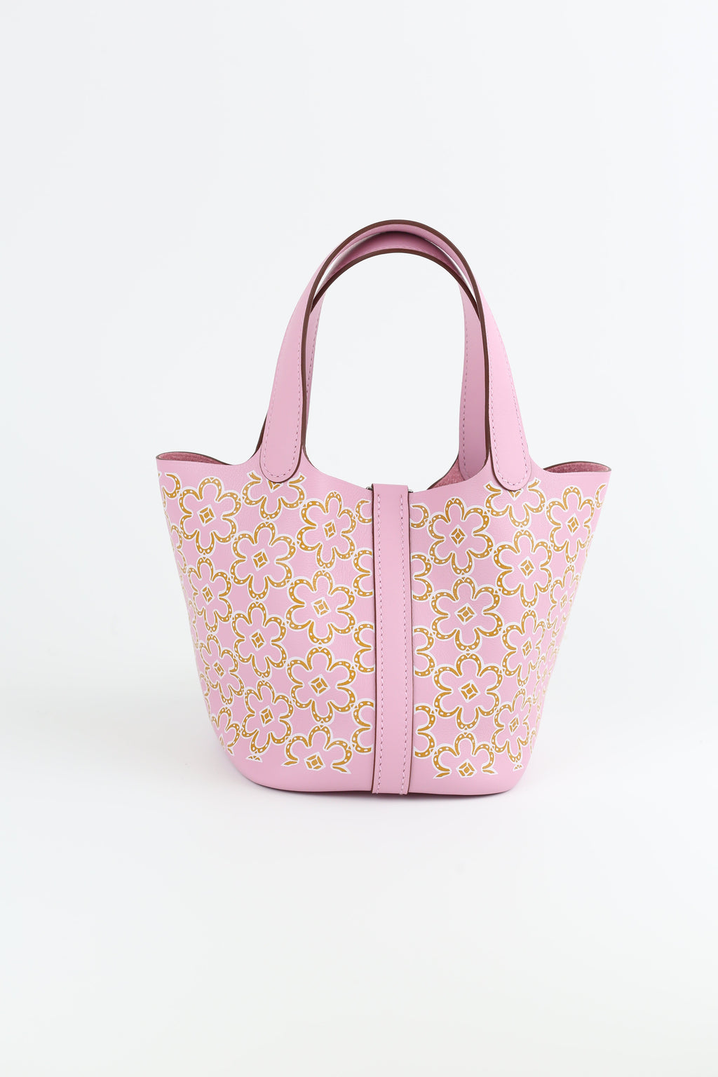 HERMÈS Swift Micro Lucky Daisy Picotin Lock Mauve Sylvestre