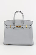 HERMÈS Togo Birkin 25 Blue Line