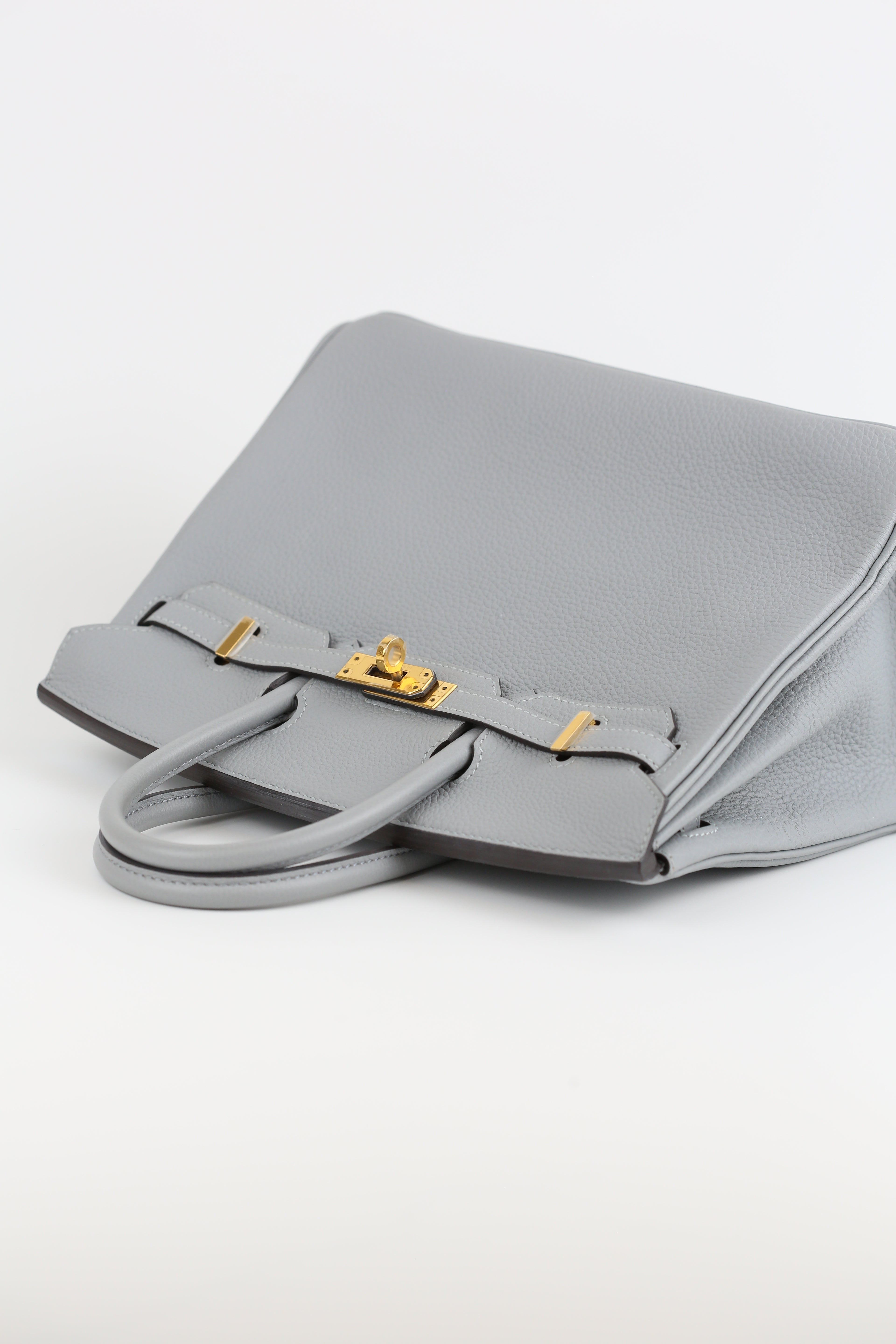 HERMÈS Togo Birkin 25 Blue Line