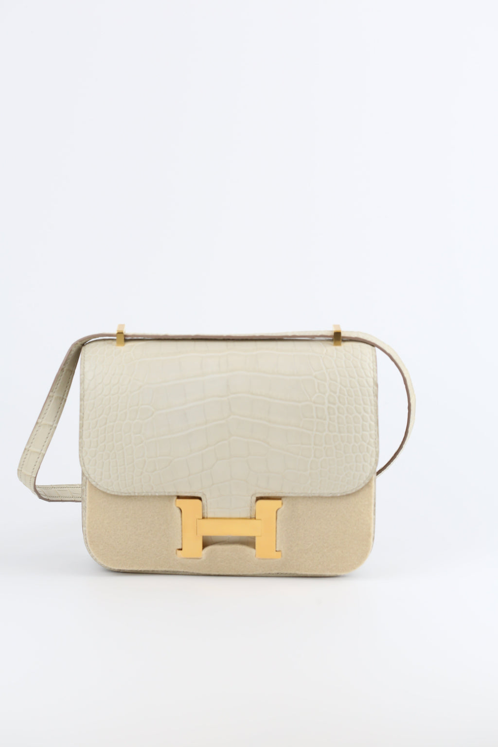 HERMES  Alligator mini Constance Beton