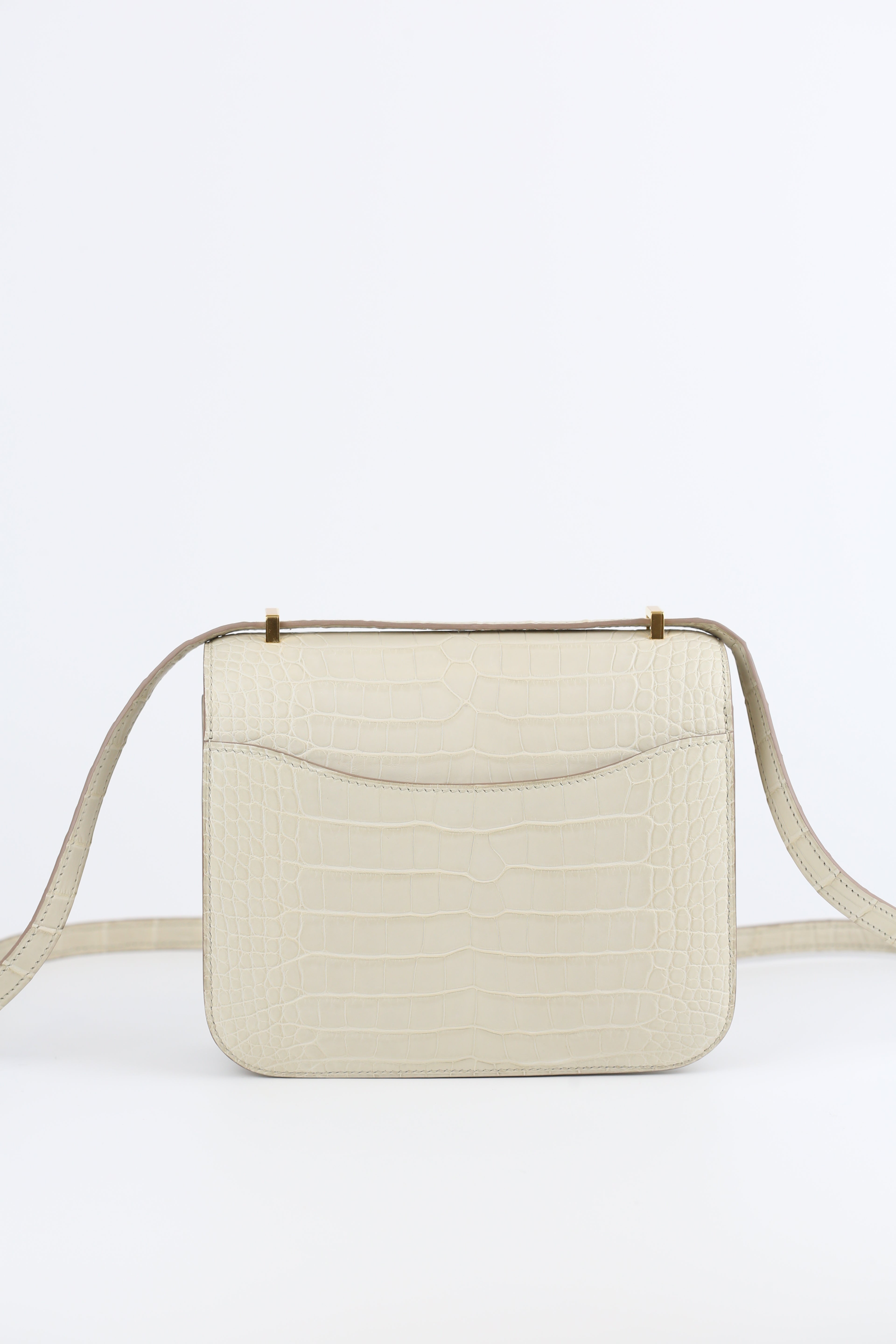 HERMES  Alligator mini Constance Beton