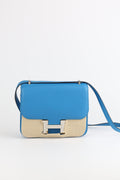 HERMES  Evercolor mini Constance Bleu Frida