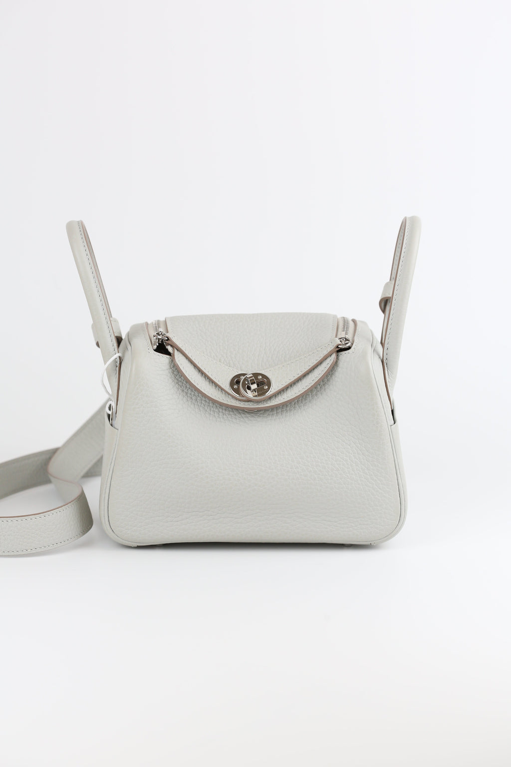 HERMÈS Clemence Mini Gris Perle