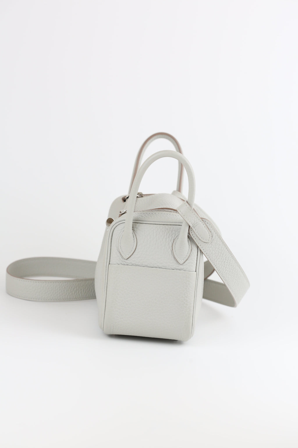 HERMÈS Clemence Mini Gris Perle