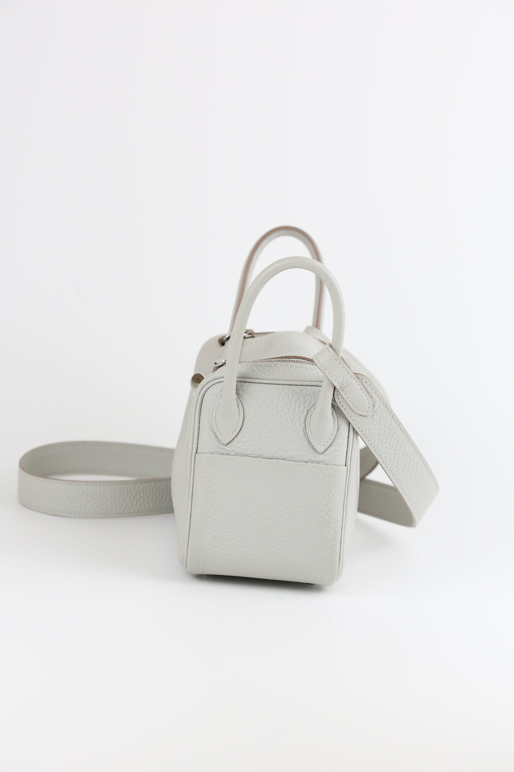 HERMÈS Clemence Mini Gris Perle