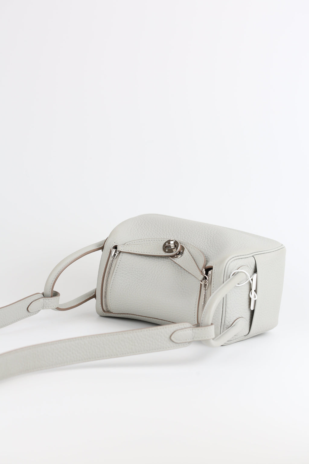 HERMÈS Clemence Mini Gris Perle