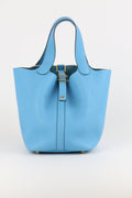 Hermes Clemence Picotin 18 Blue de Nord