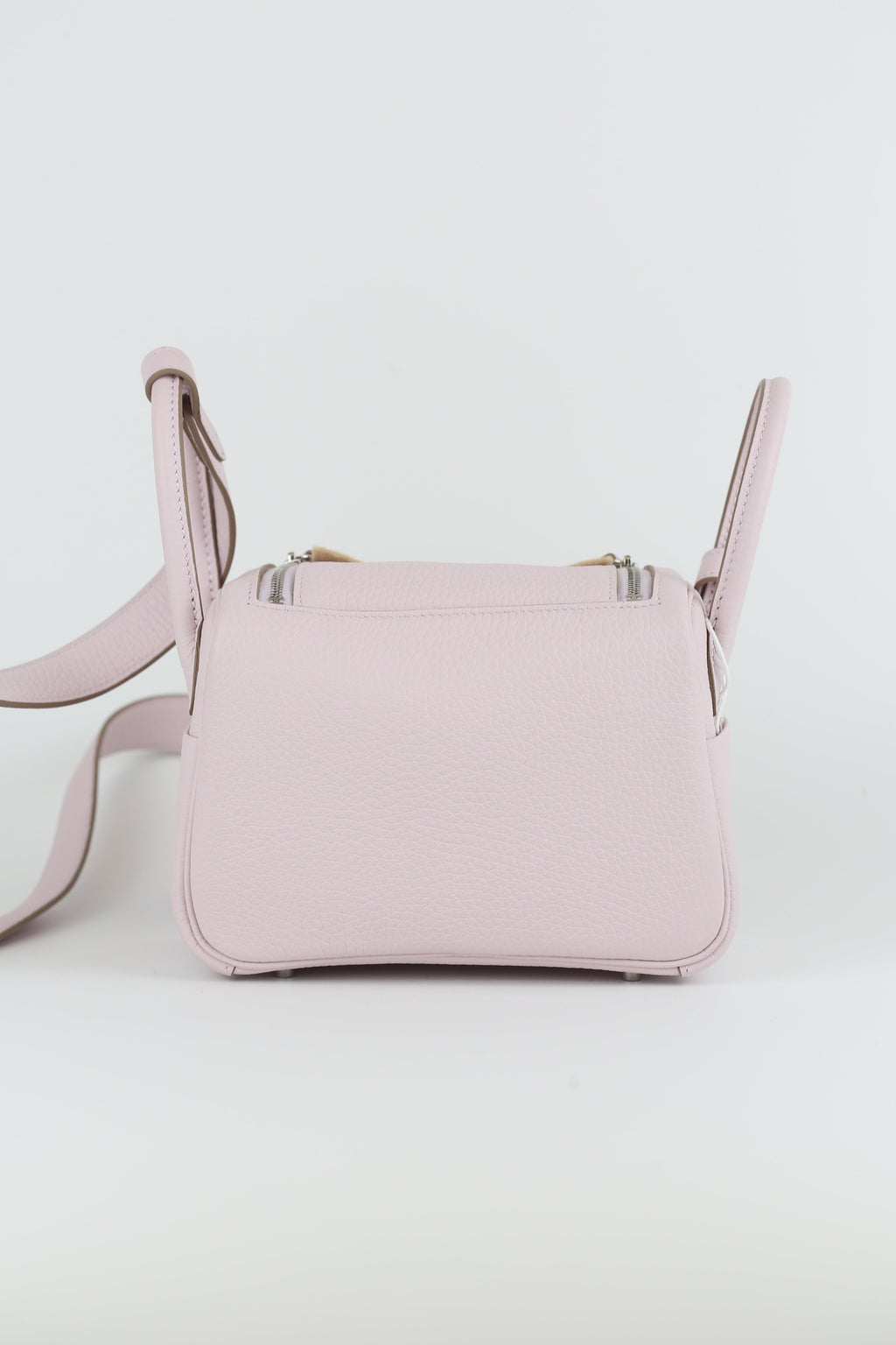 Hermes Clemence Mini Lindy Mauve pate