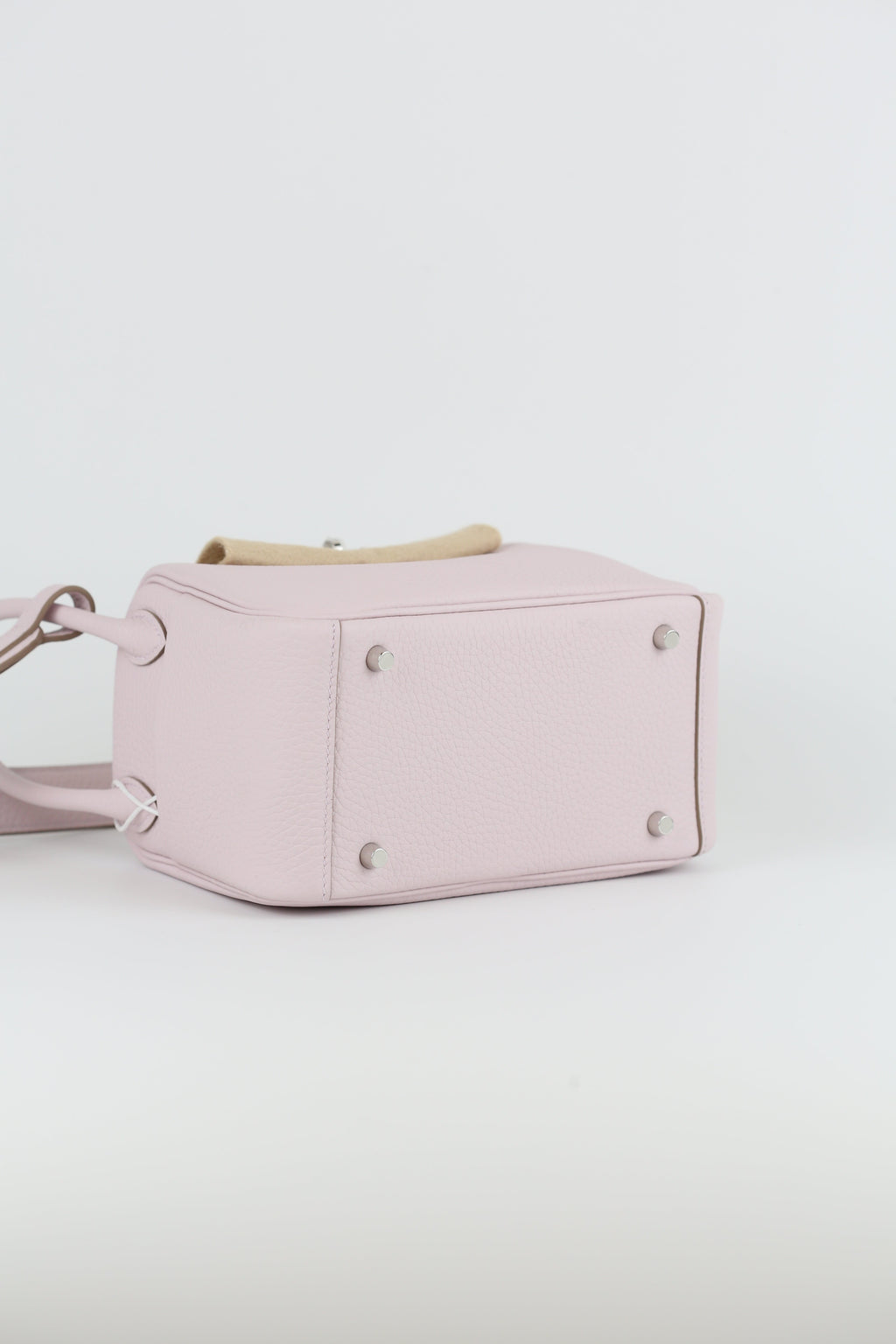 Hermes Clemence Mini Lindy Mauve pate