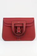 Hermes Halzan 31 in Rouge Grenat Red