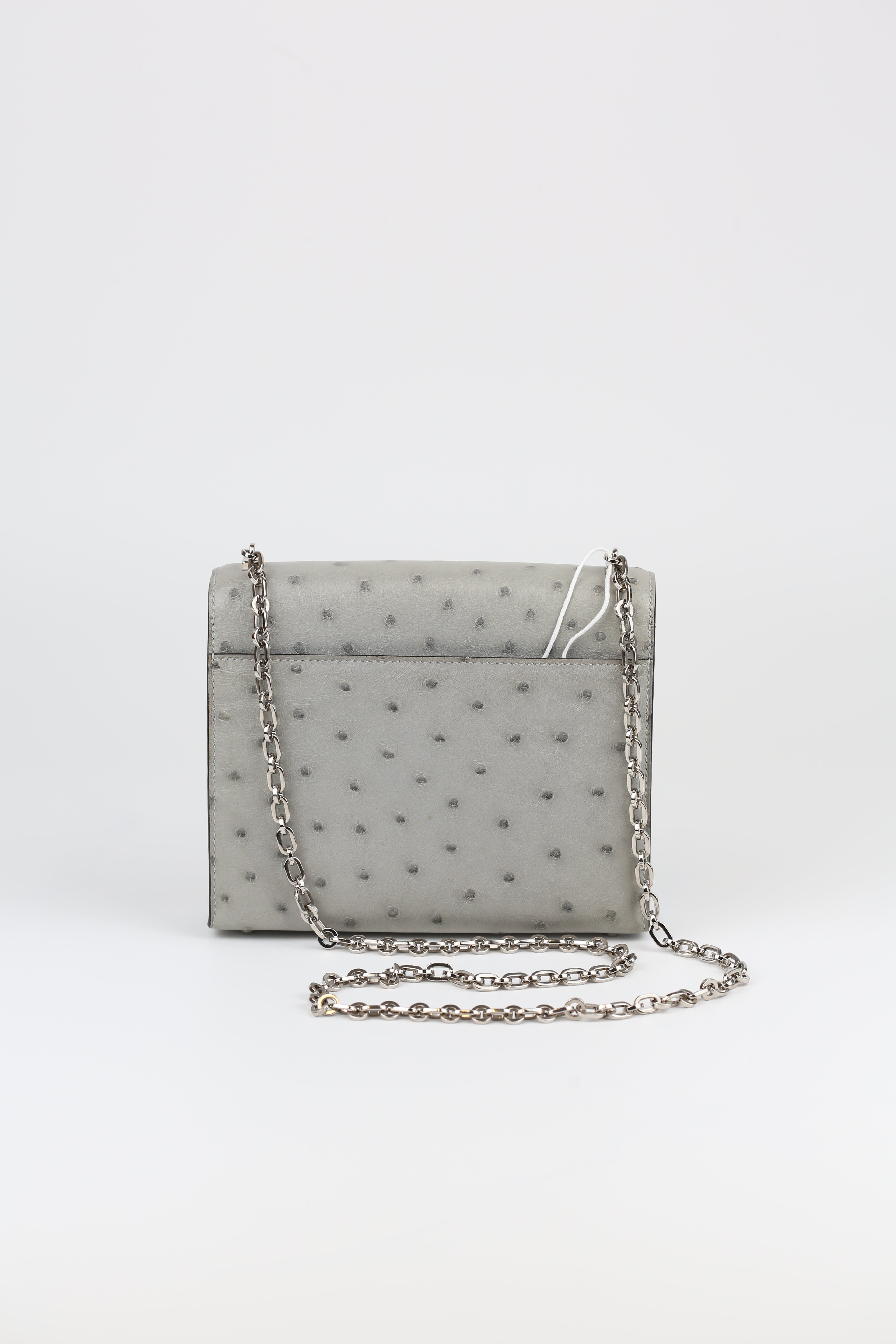 Hermes  Verrou Mini Gris Moiette Ortrich