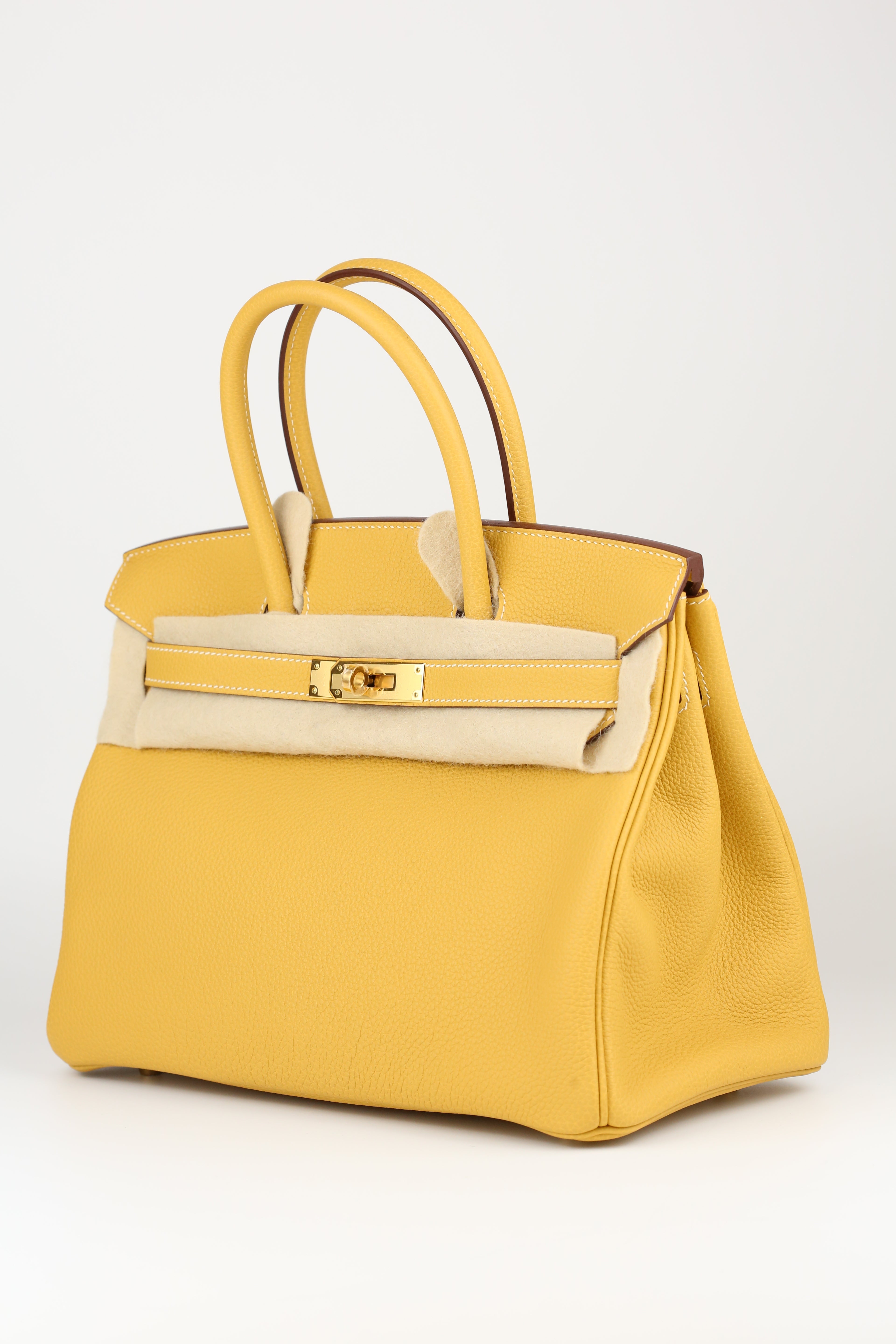 HERMÈS Box Birkin 30 Curry