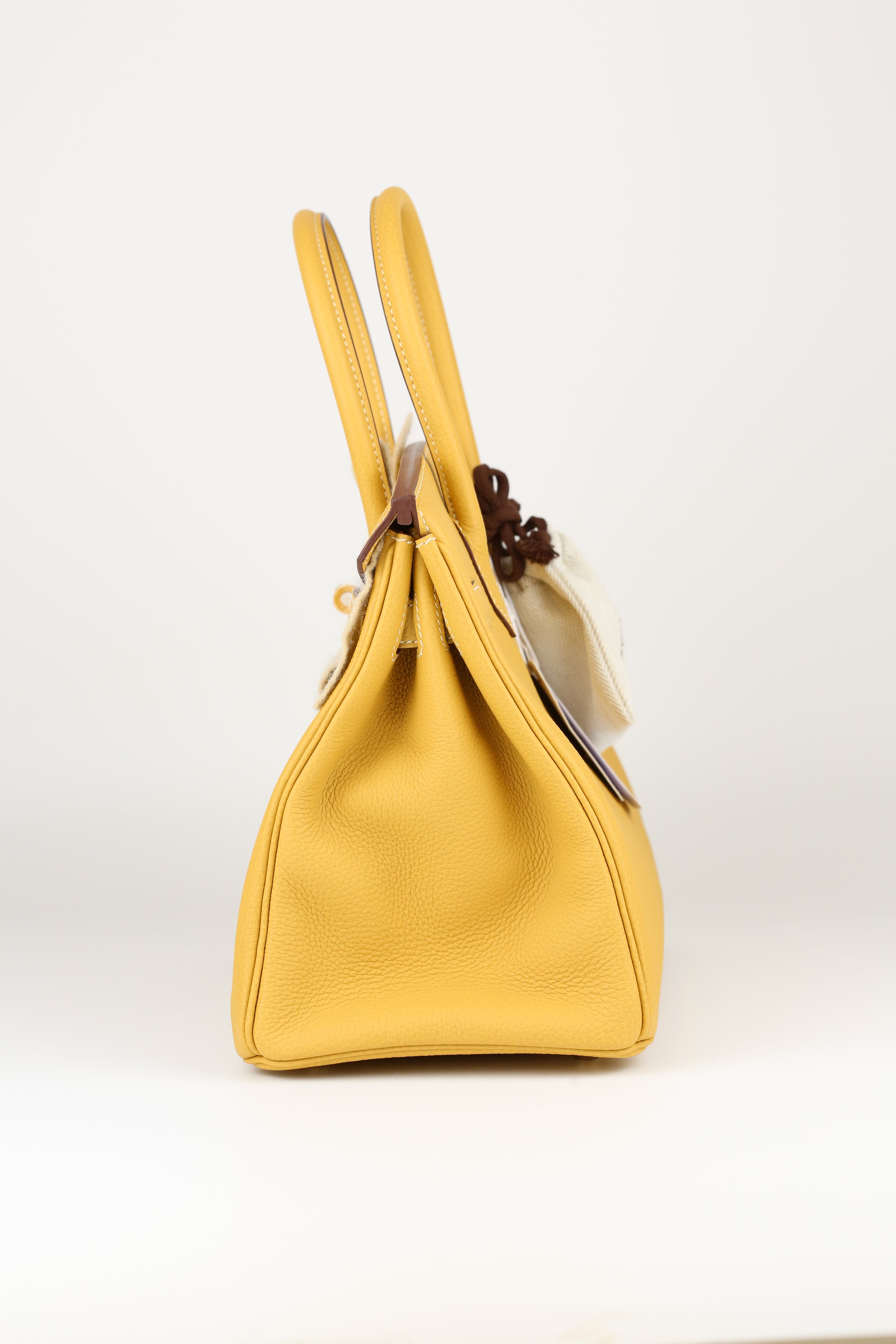 HERMÈS Box Birkin 30 Curry