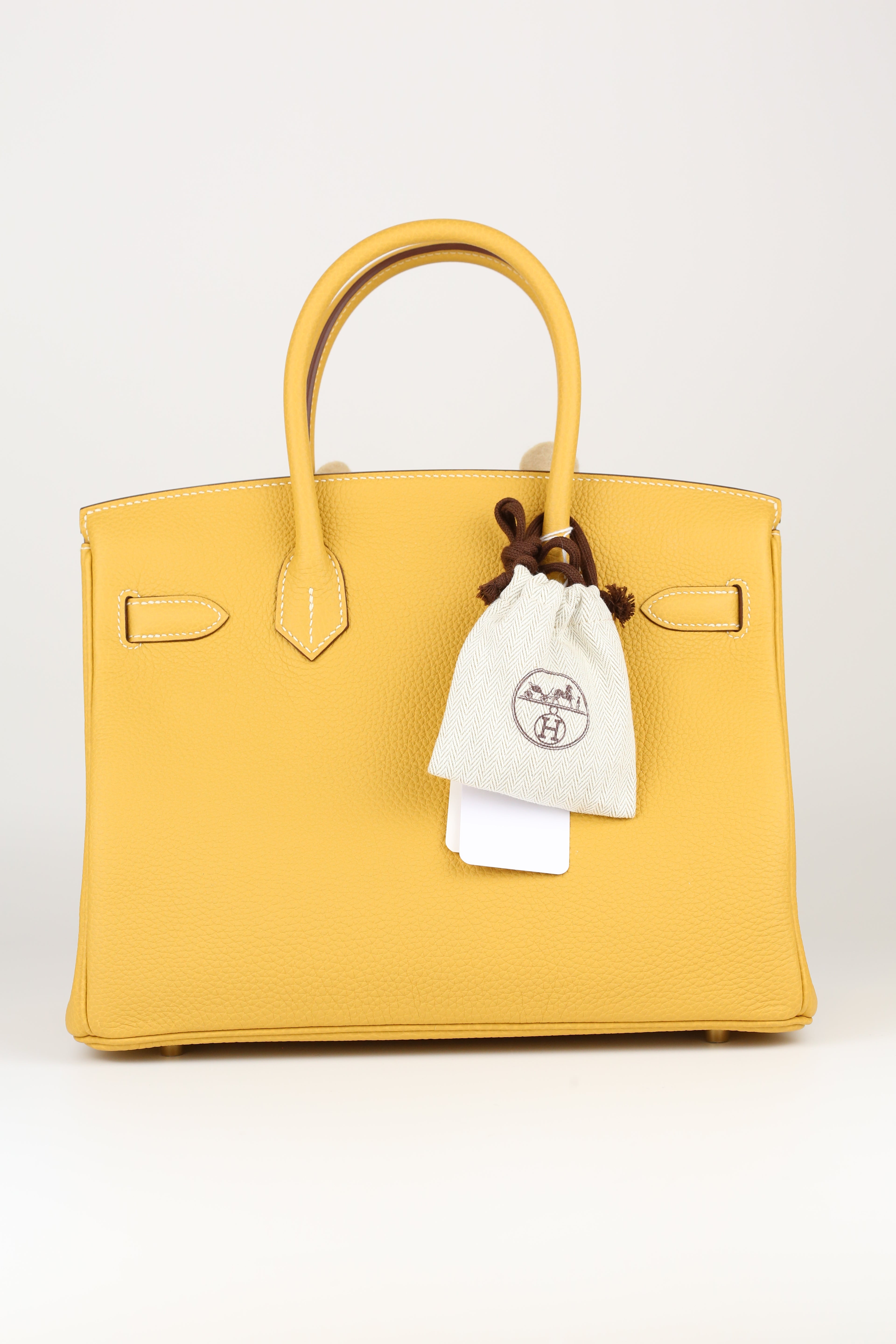 HERMÈS Box Birkin 30 Curry