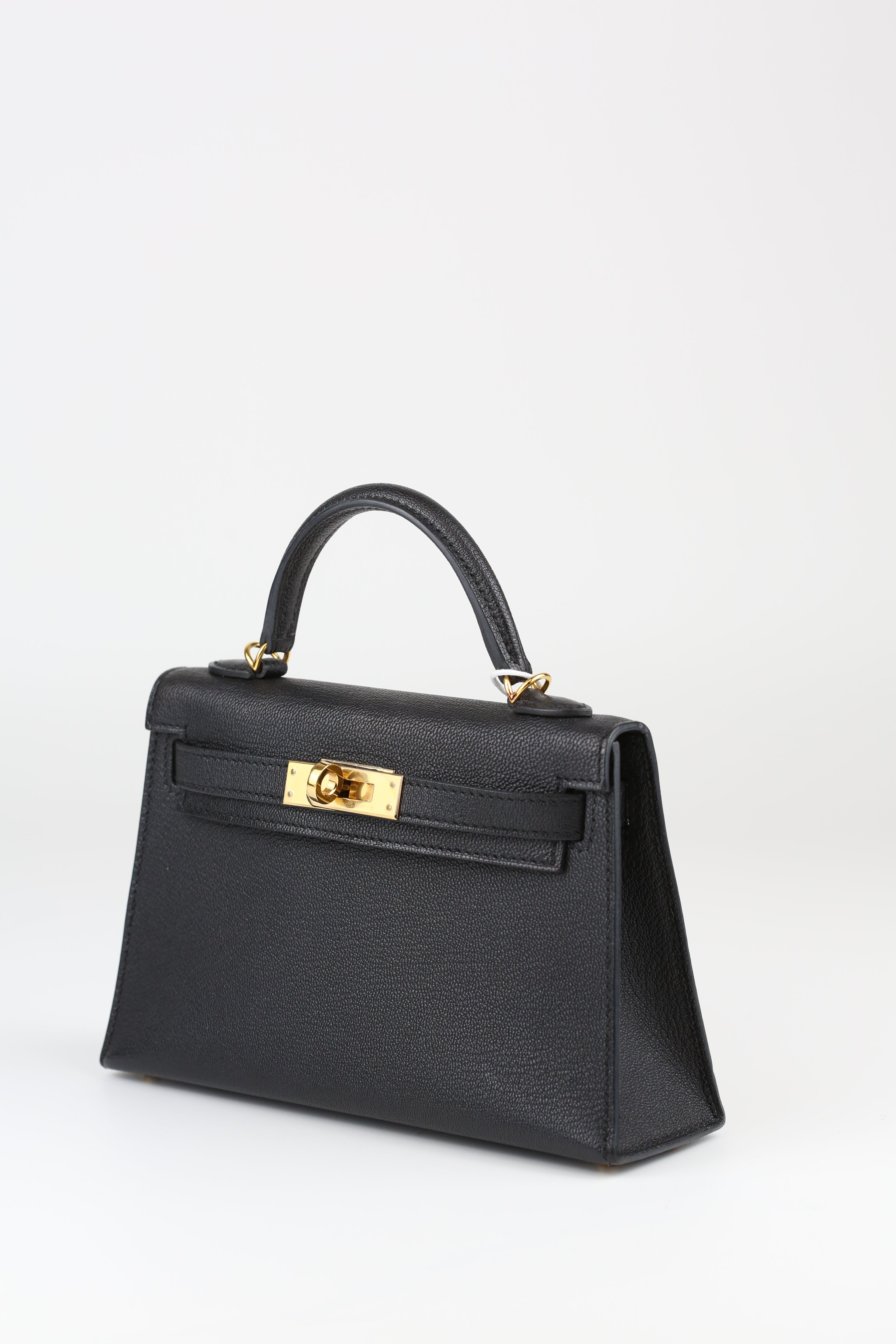 HERMÈS black Mini Kelly