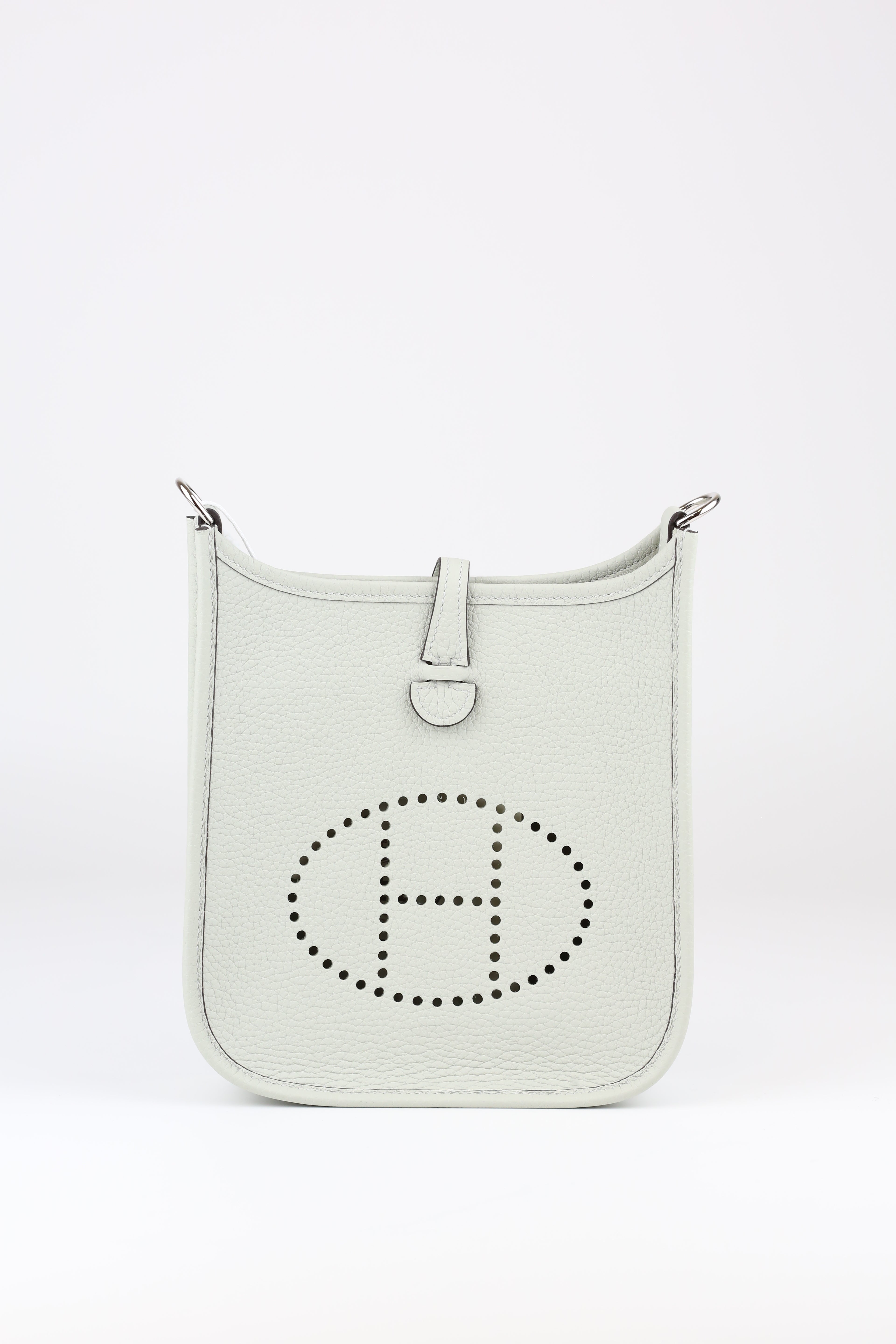 HERMÈS Mini Evelyne Gris Neve