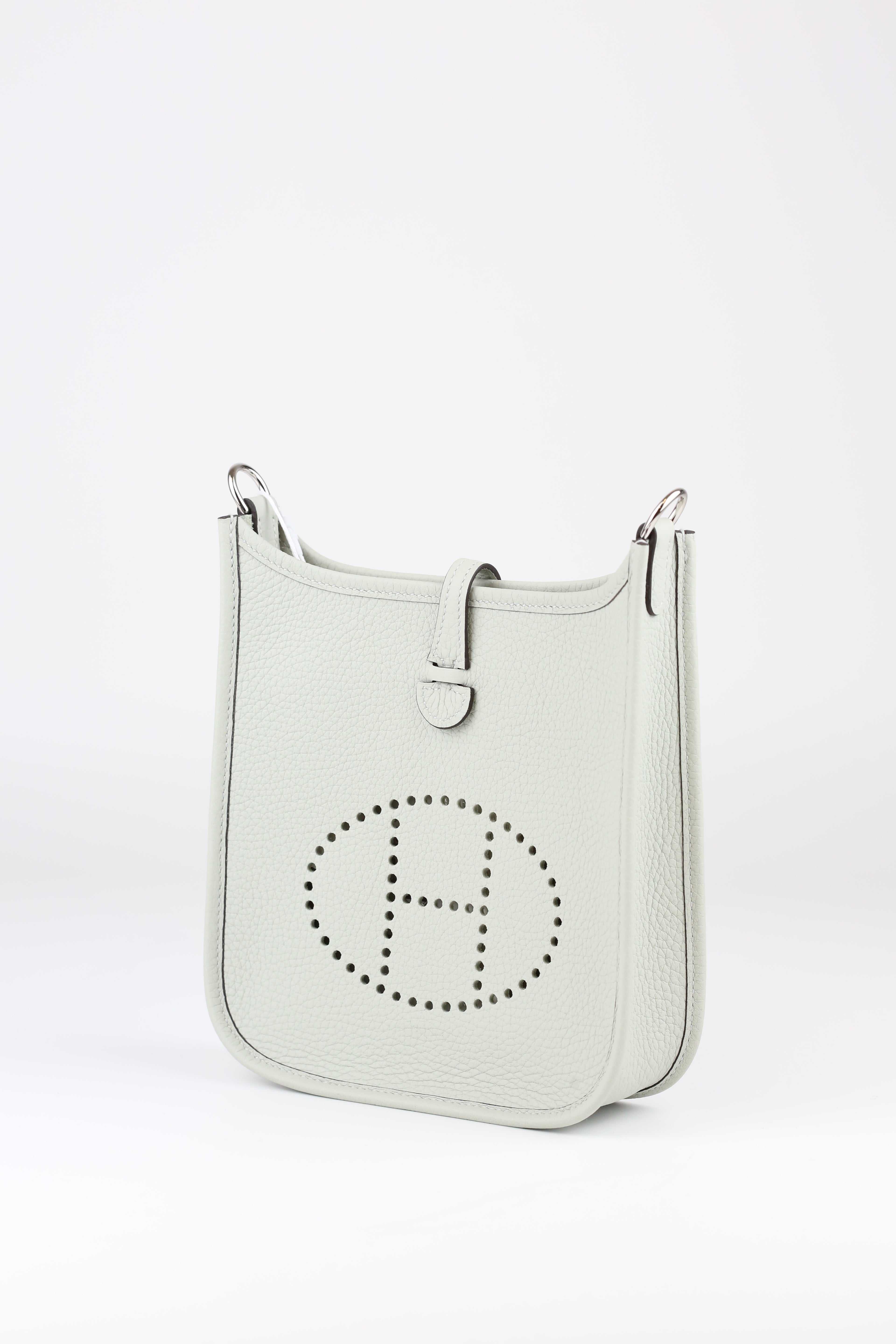 HERMÈS Mini Evelyne Gris Neve