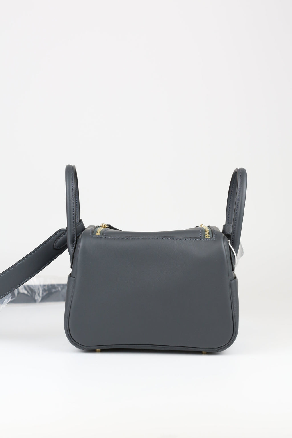 HERMÈS swift Mini Lindy Gris Misty + Noir