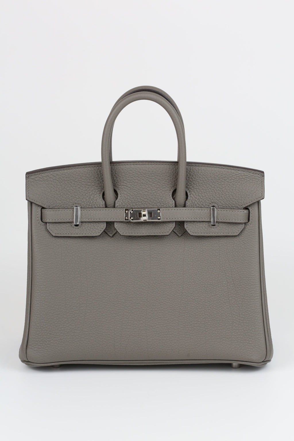 HERMÈS Birkin 25 Gris Meyer Silver