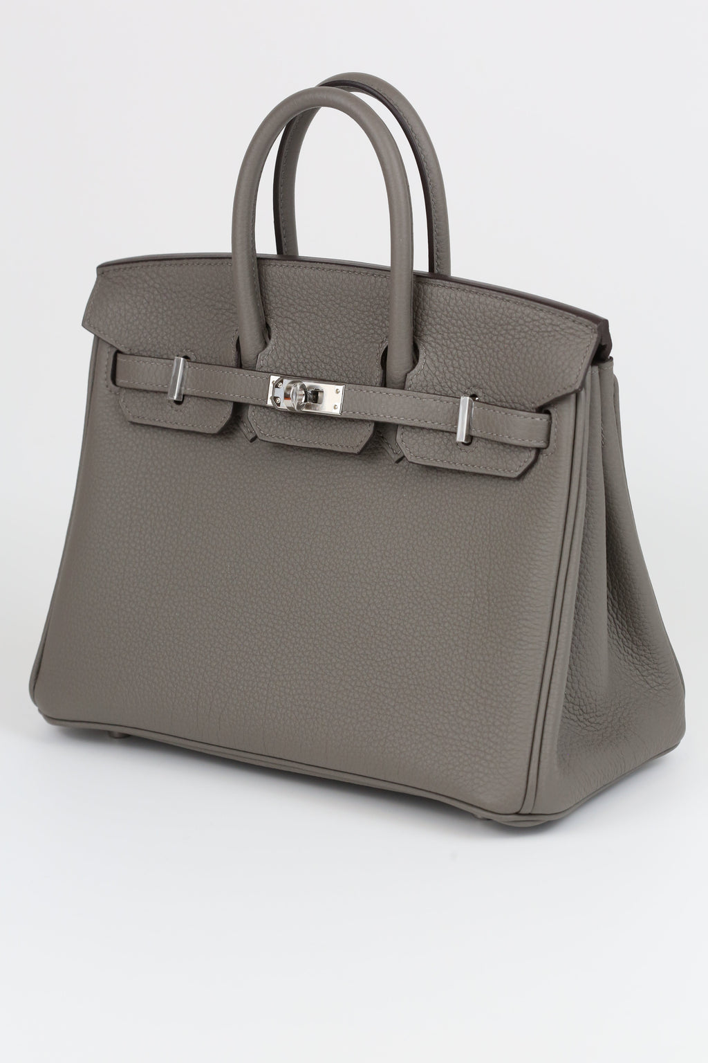 HERMÈS Birkin 25 Gris Meyer Silver