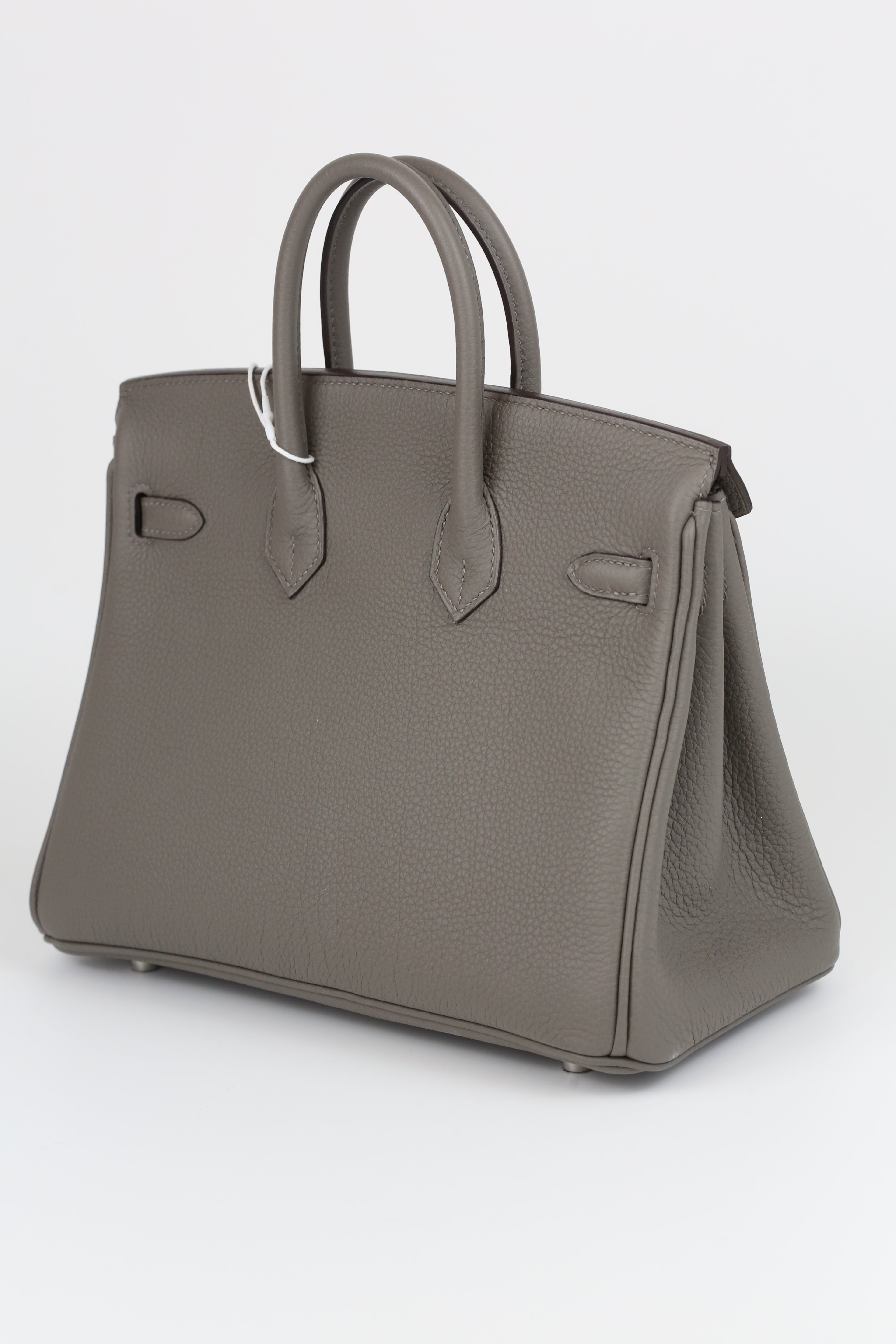 HERMÈS Birkin 25 Gris Meyer Silver