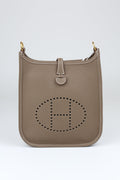 HERMÈS Mini Evelyn Etoupe