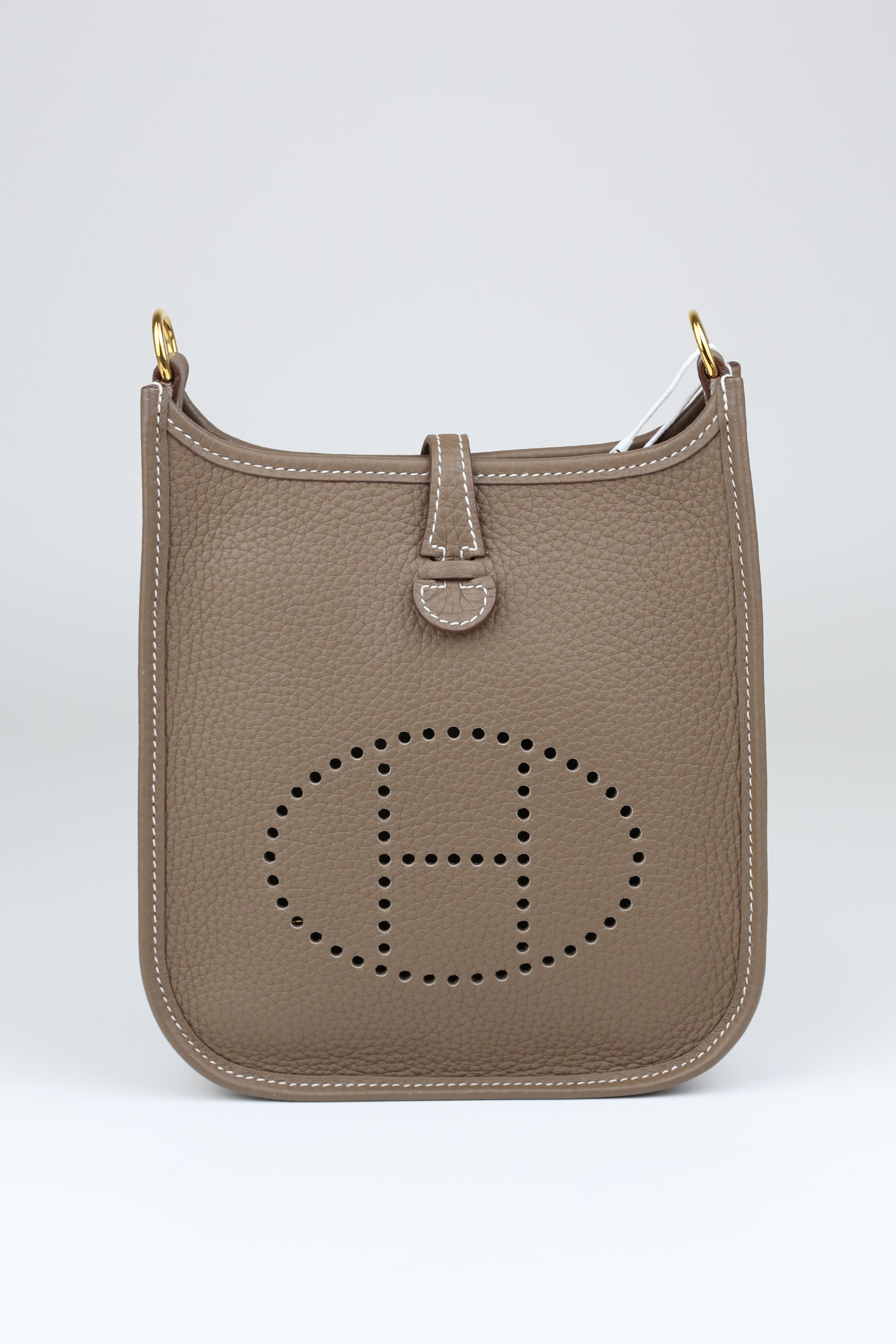 HERMÈS Mini Evelyn Etoupe
