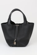 HERMÈS Picotin 18 Noir Silver