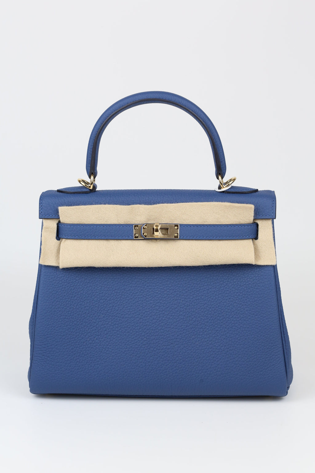 HERMÈS Kelly 25 Blue  Silver