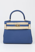 HERMÈS Kelly 25 Blue  Silver