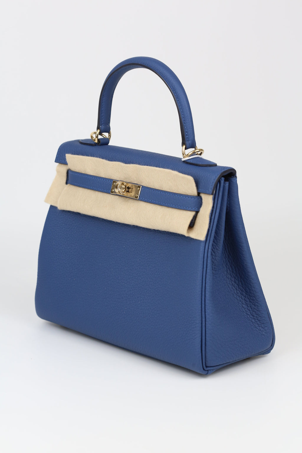 HERMÈS Kelly 25 Blue  Silver