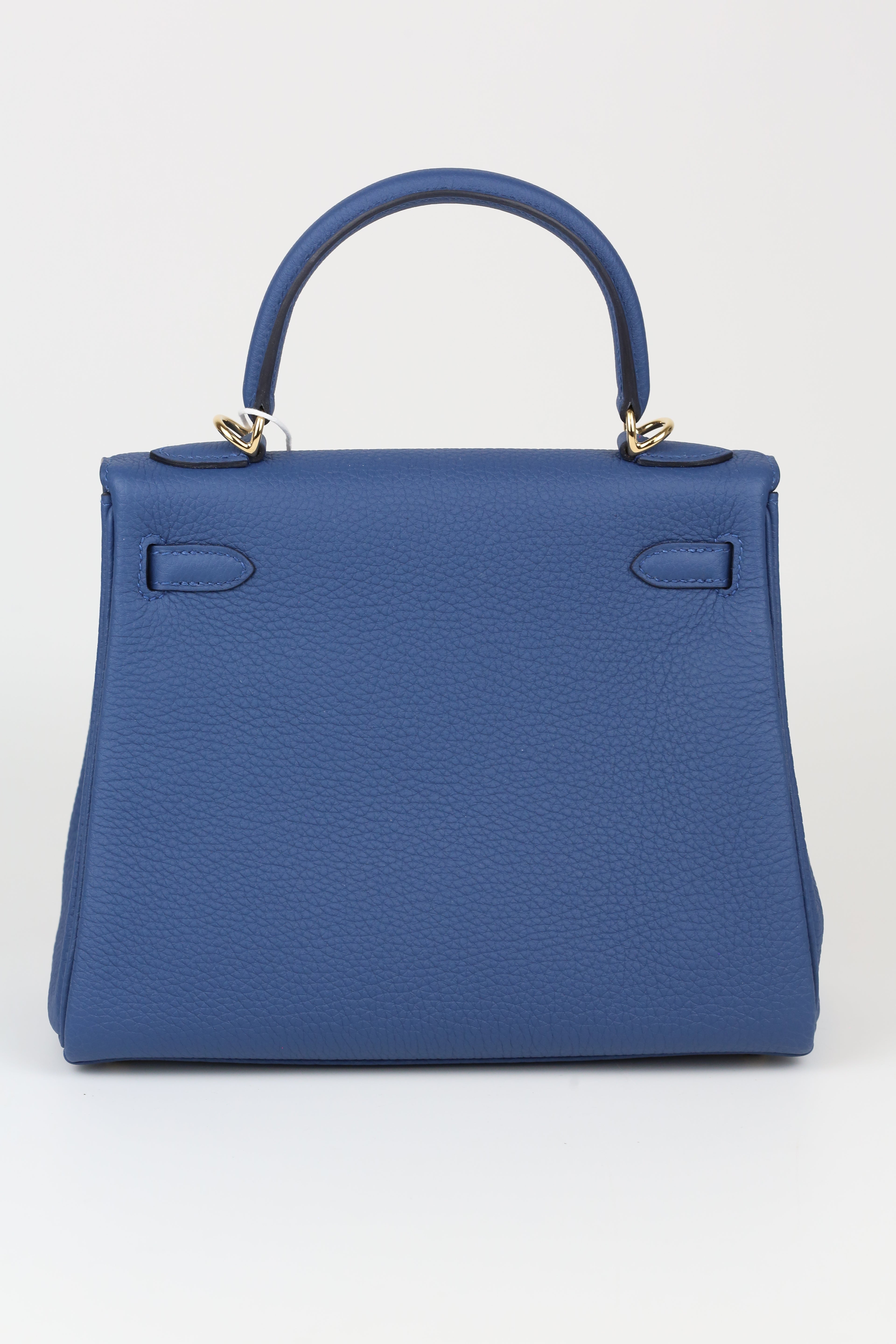 HERMÈS Kelly 25 Blue  Silver