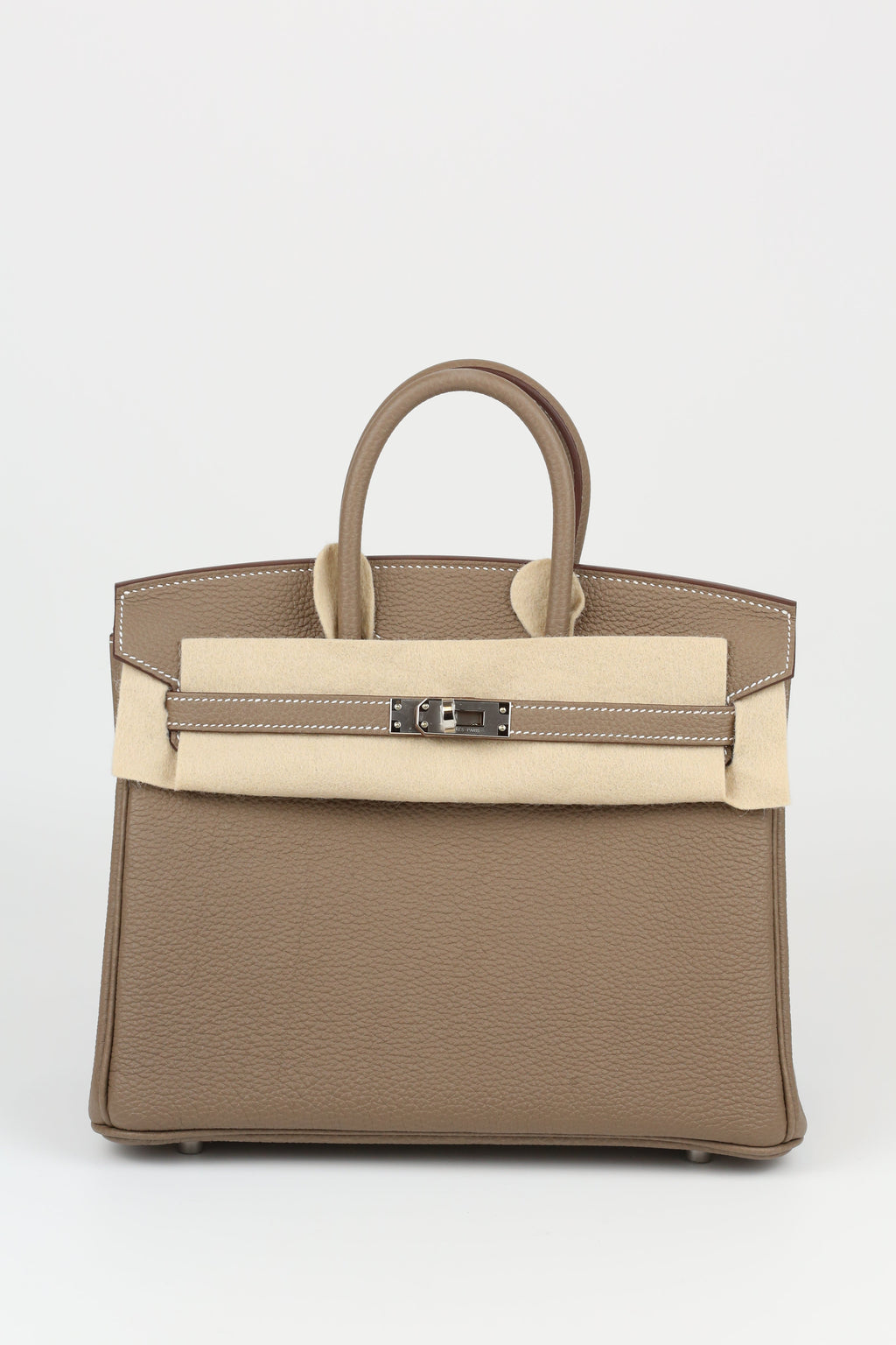 HERMÈS Birkin 25 Etoupe Silver