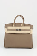 HERMÈS Birkin 25 Etoupe Silver