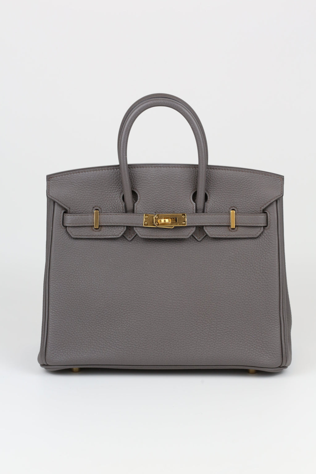 HERMÈS Birkin 25 Etain Gold