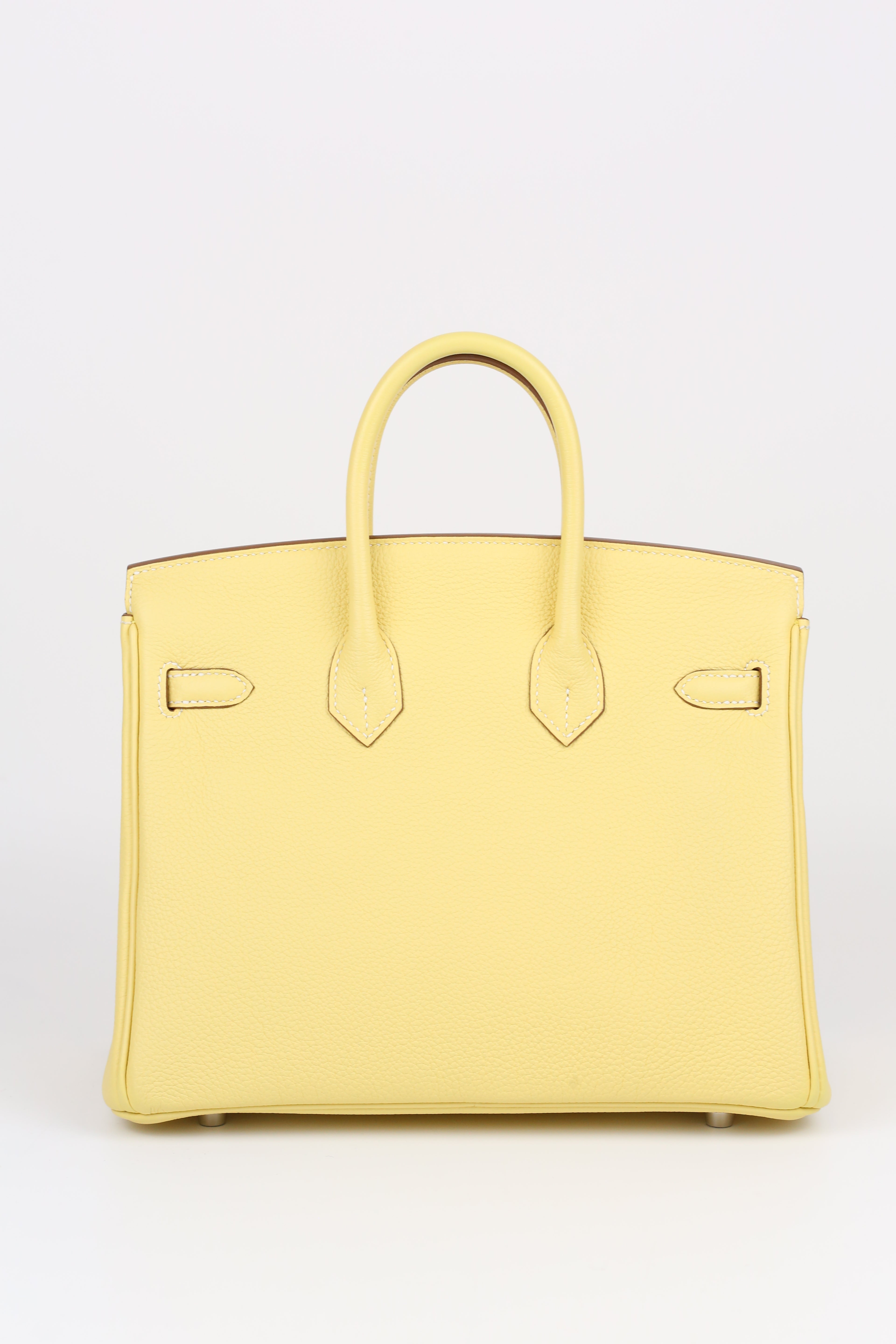 HERMÈS Birkin 25 Jaune Poussin