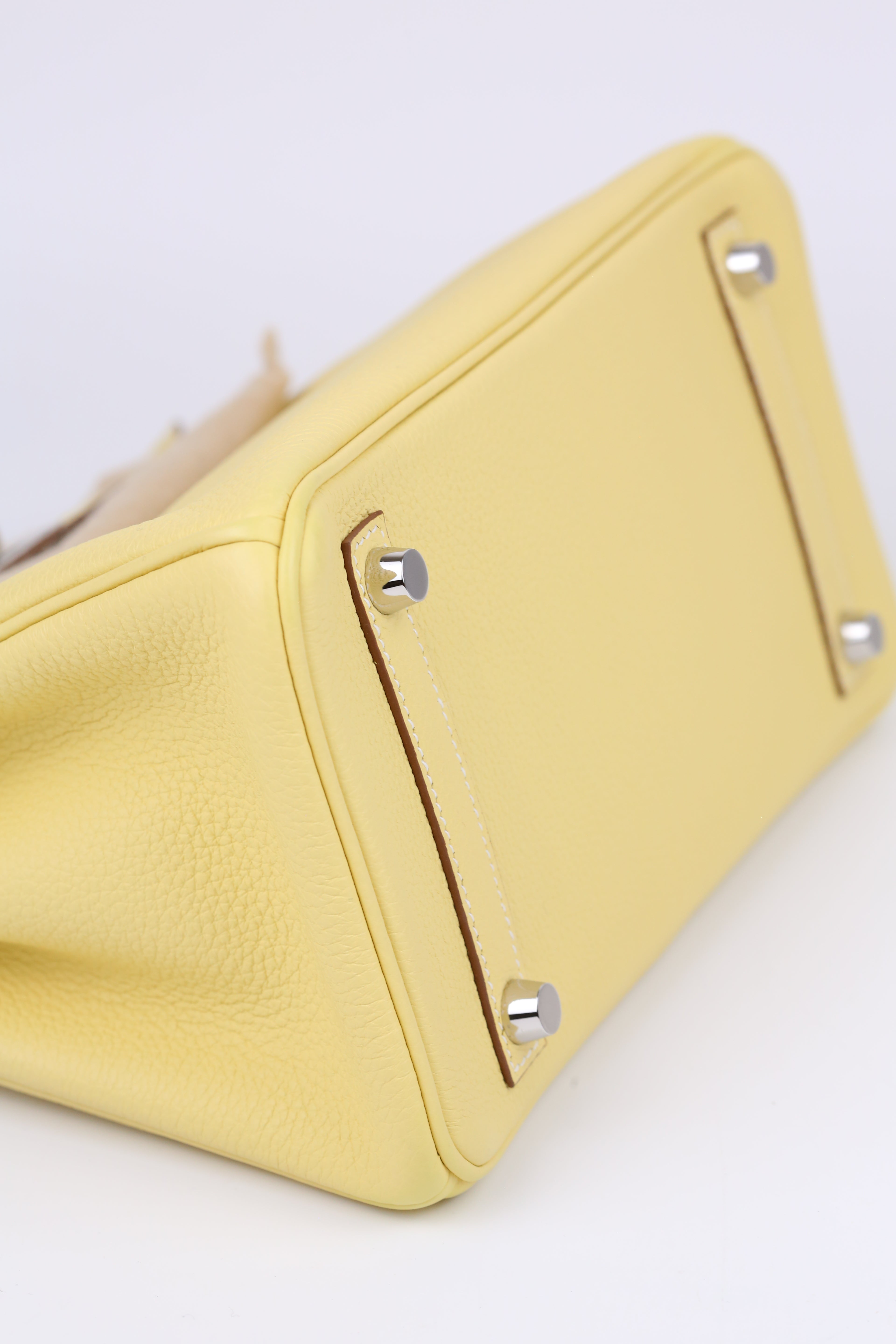 HERMÈS Birkin 25 Jaune Poussin