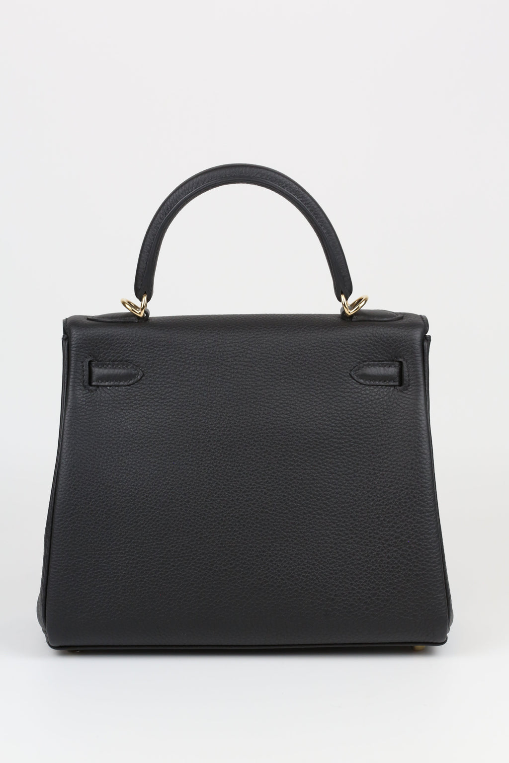 HERMÈS Kelly 25 Noir Gold