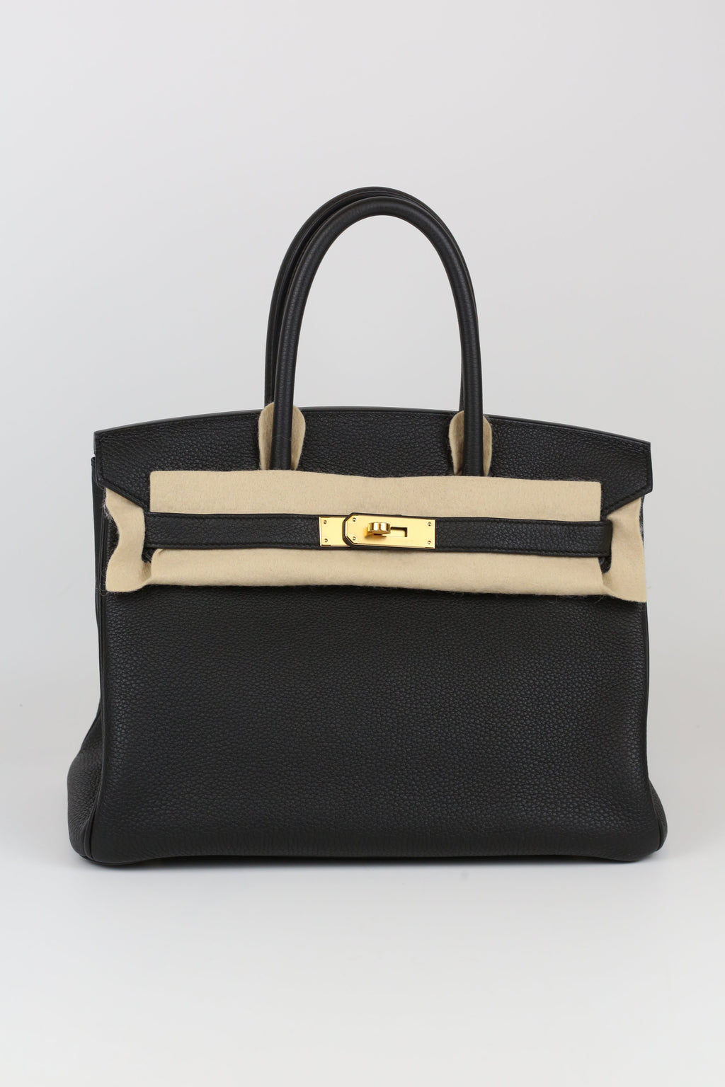 HERMÈS Birkin 30 Noir Gold