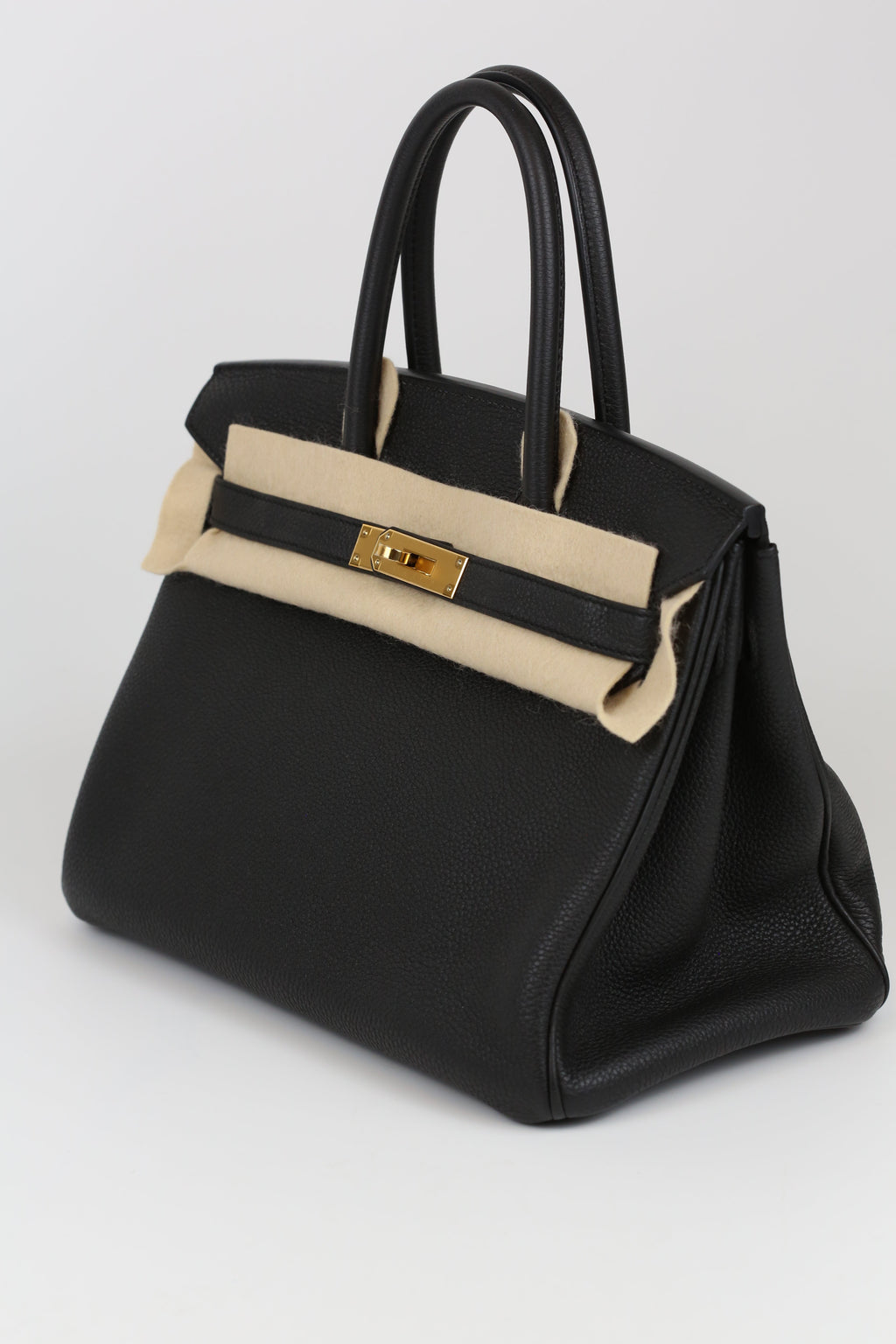 HERMÈS Birkin 30 Noir Gold