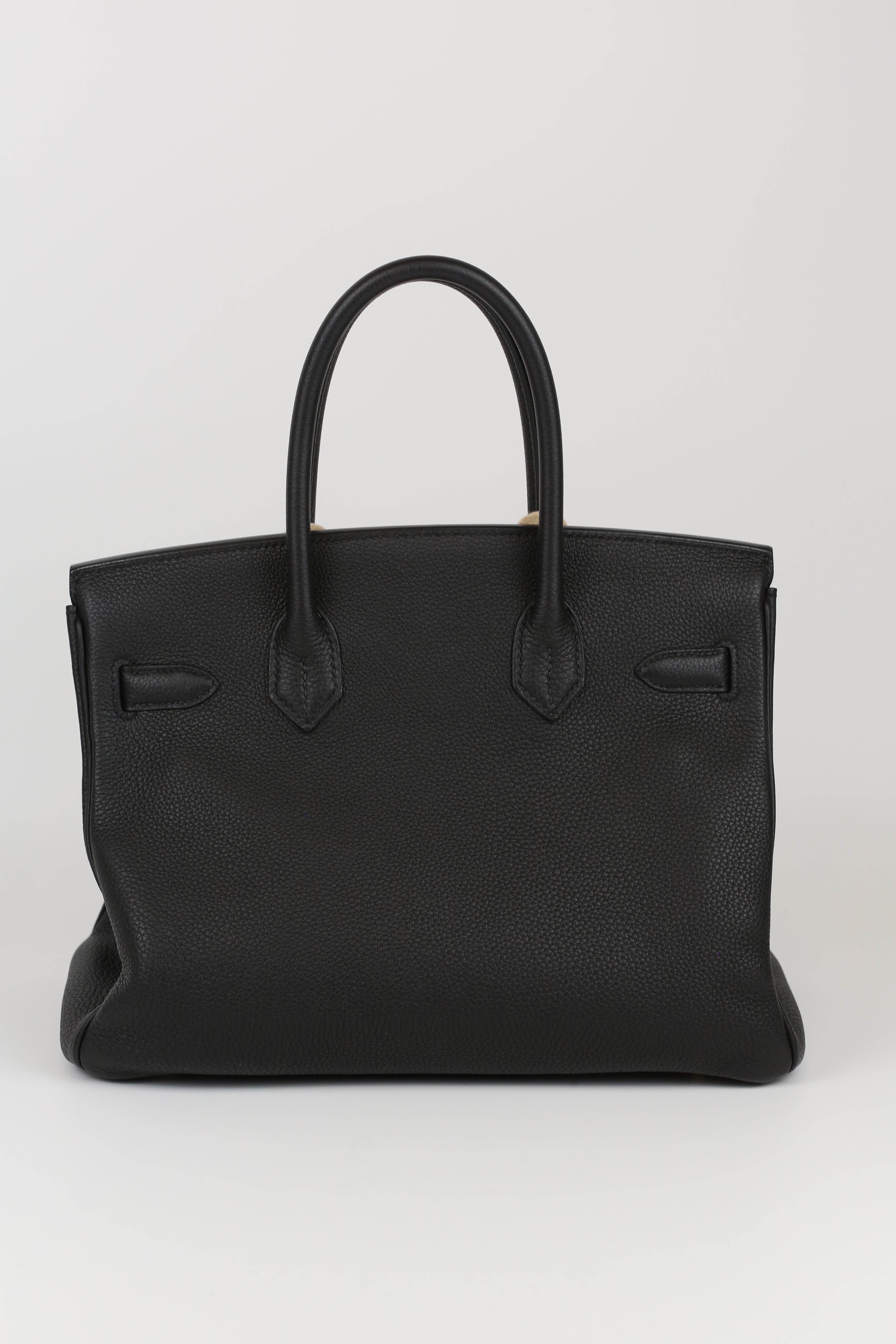 HERMÈS Birkin 30 Noir Gold