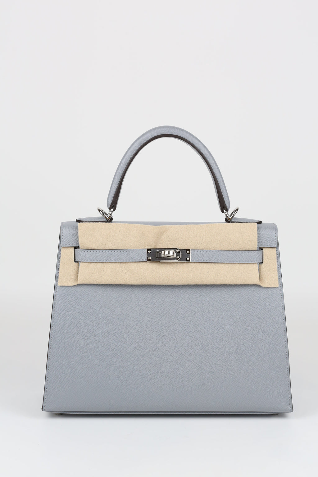 HERMÈS Kelly 25 8U Blue Glacier