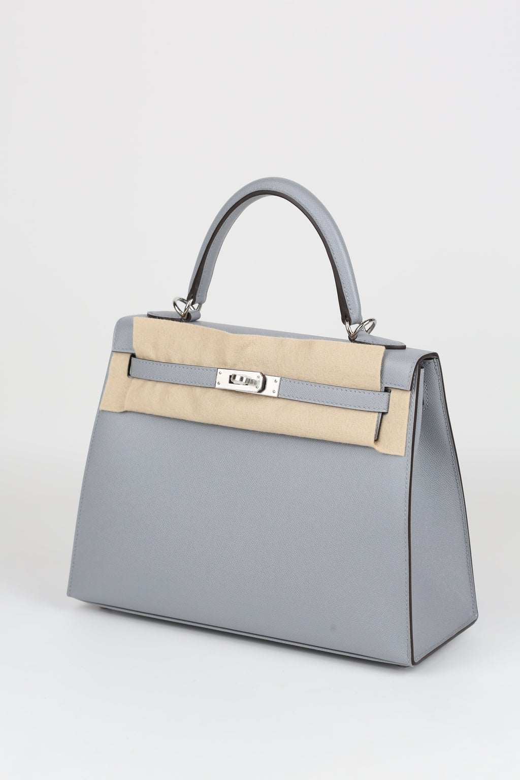 HERMÈS Kelly 25 8U Blue Glacier