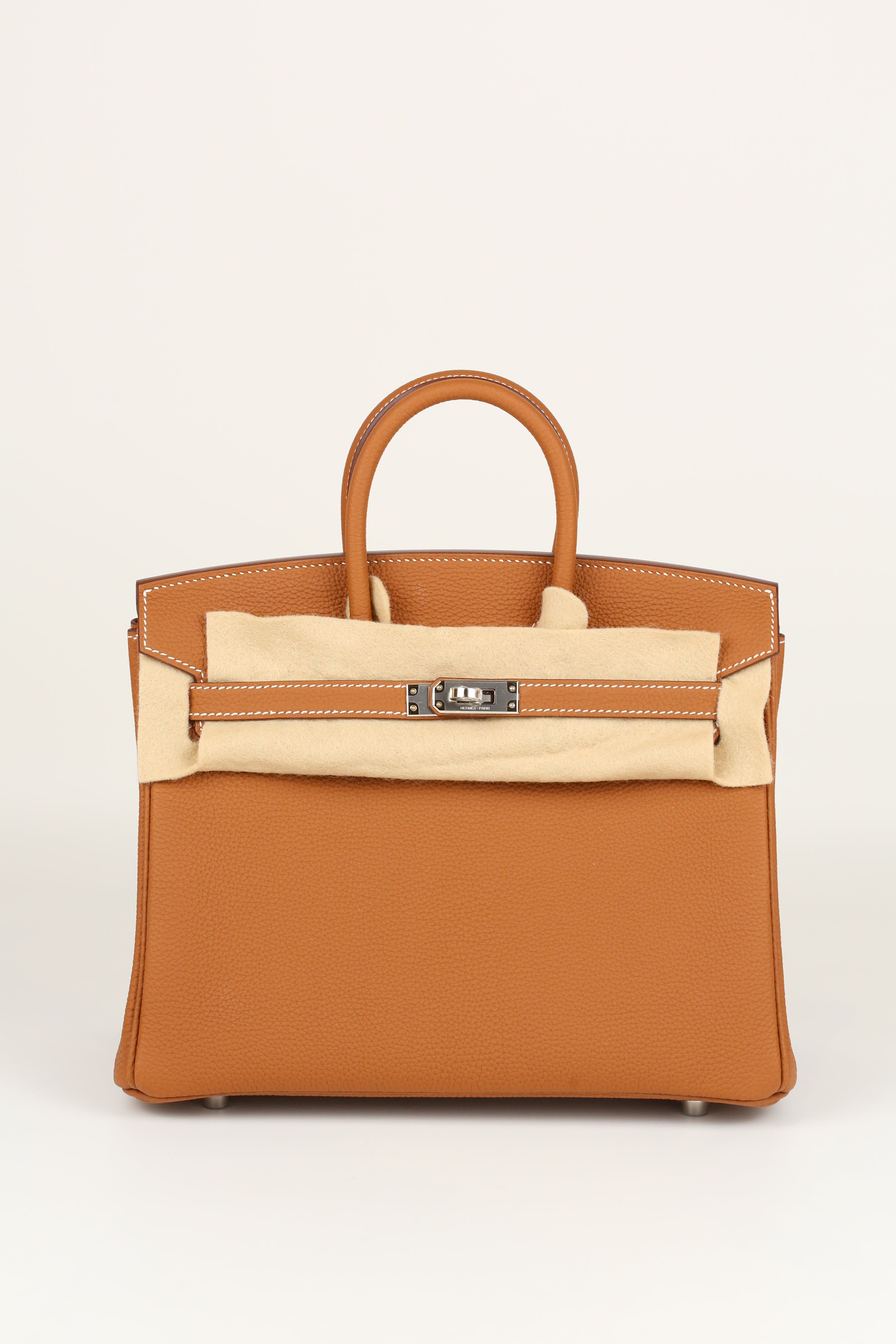 HERMÈS Birkin 25 Gold Silver