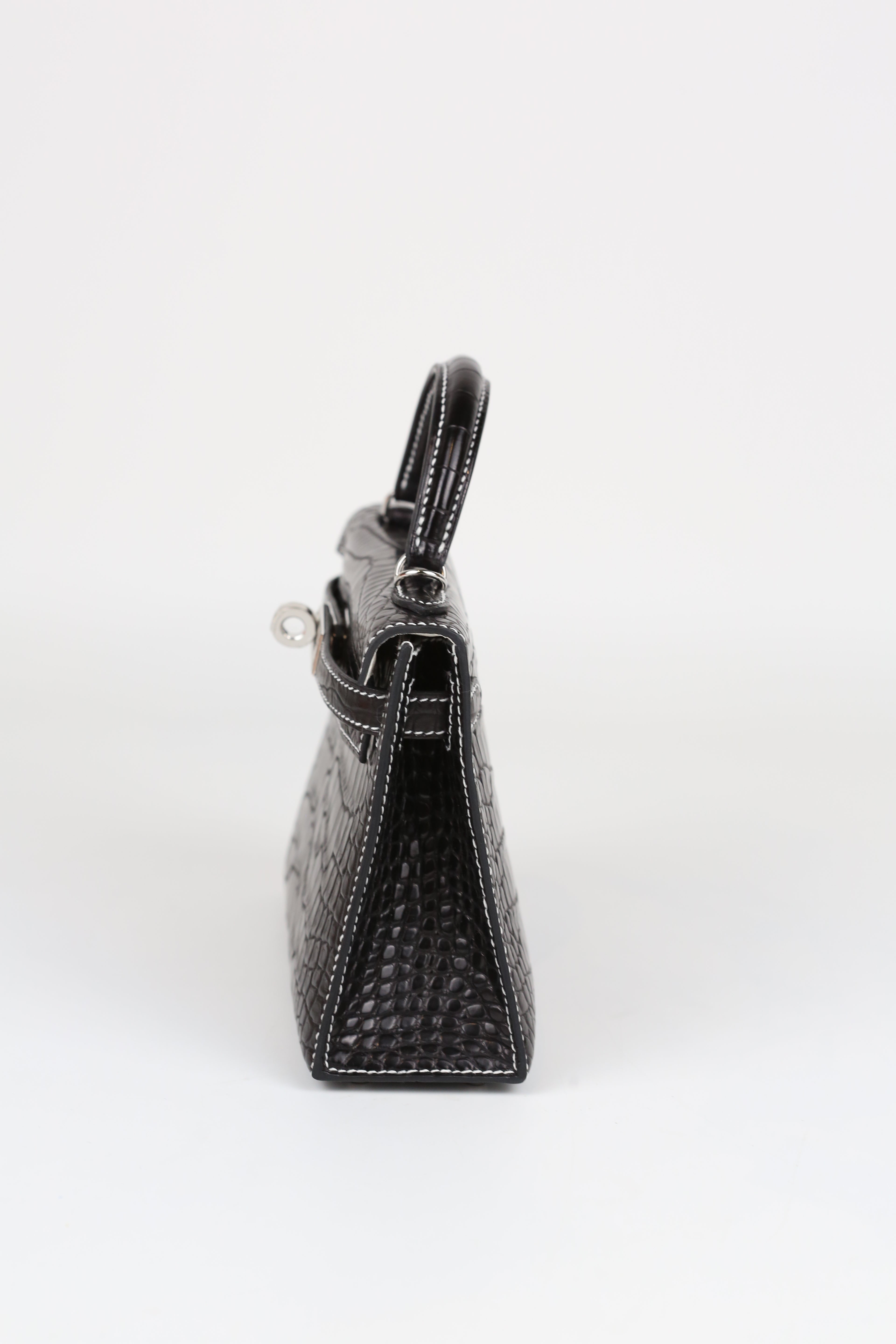 HERMÈS Mini Kelly  Matte Alligator