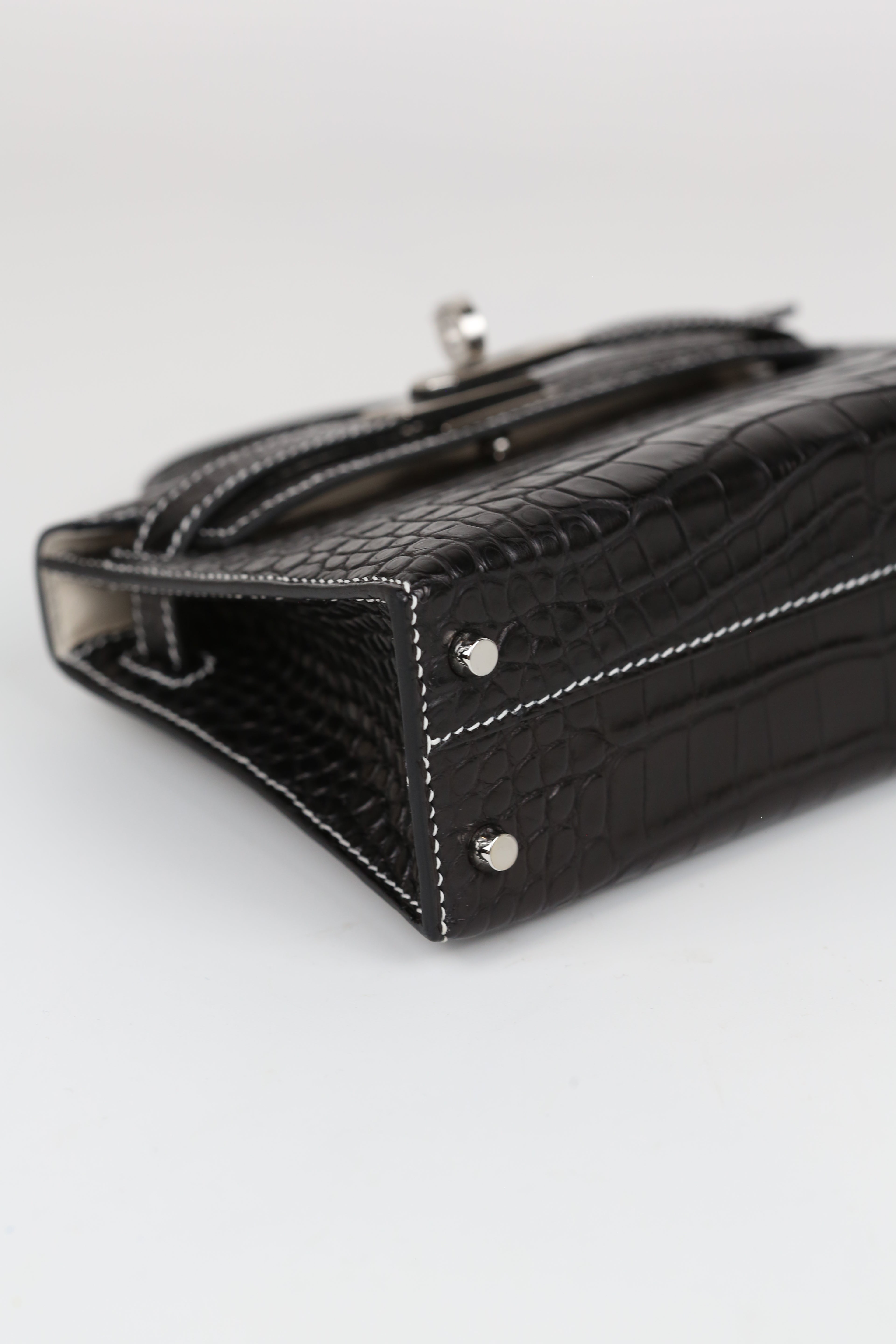 HERMÈS Mini Kelly  Matte Alligator