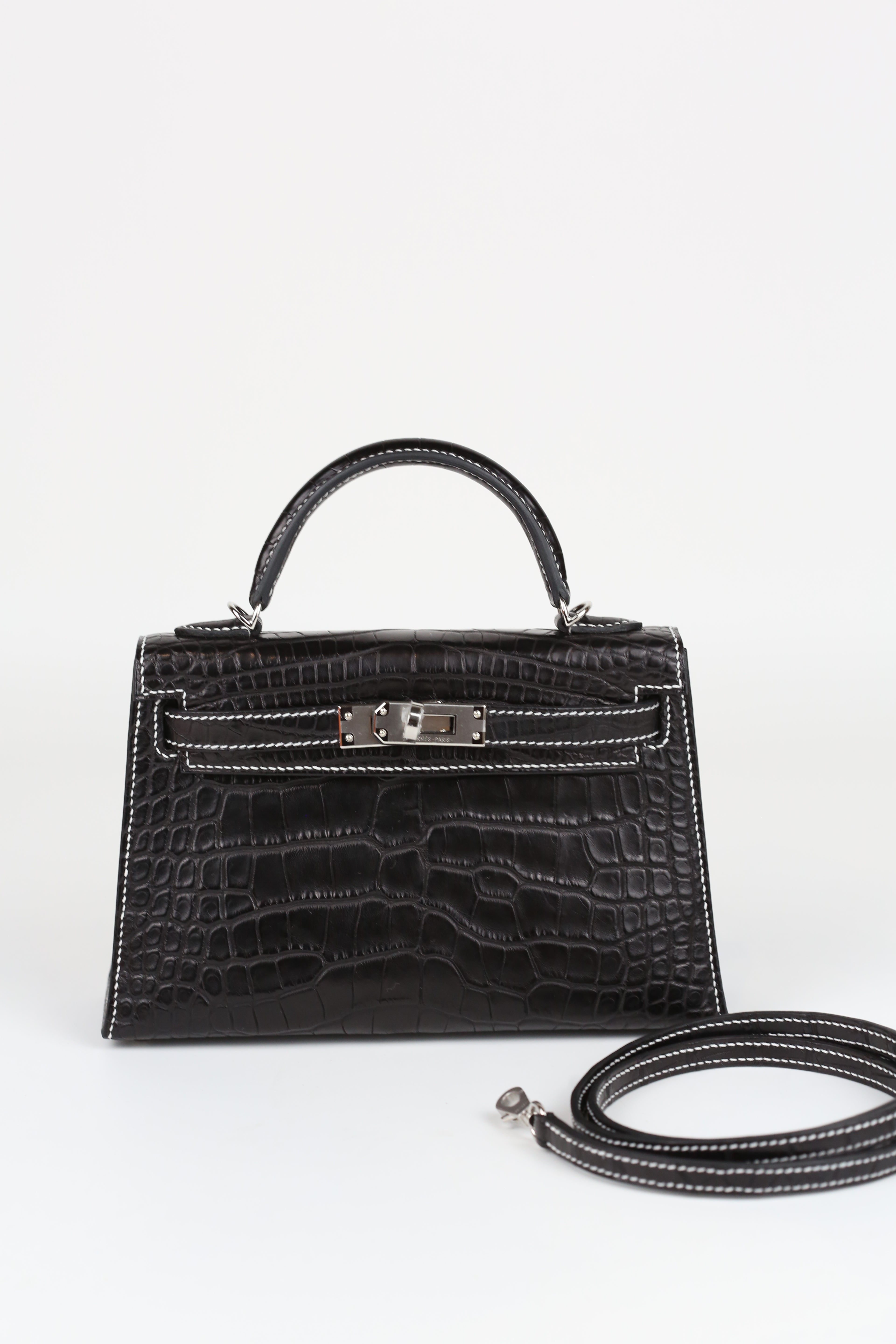 HERMÈS Mini Kelly  Matte Alligator