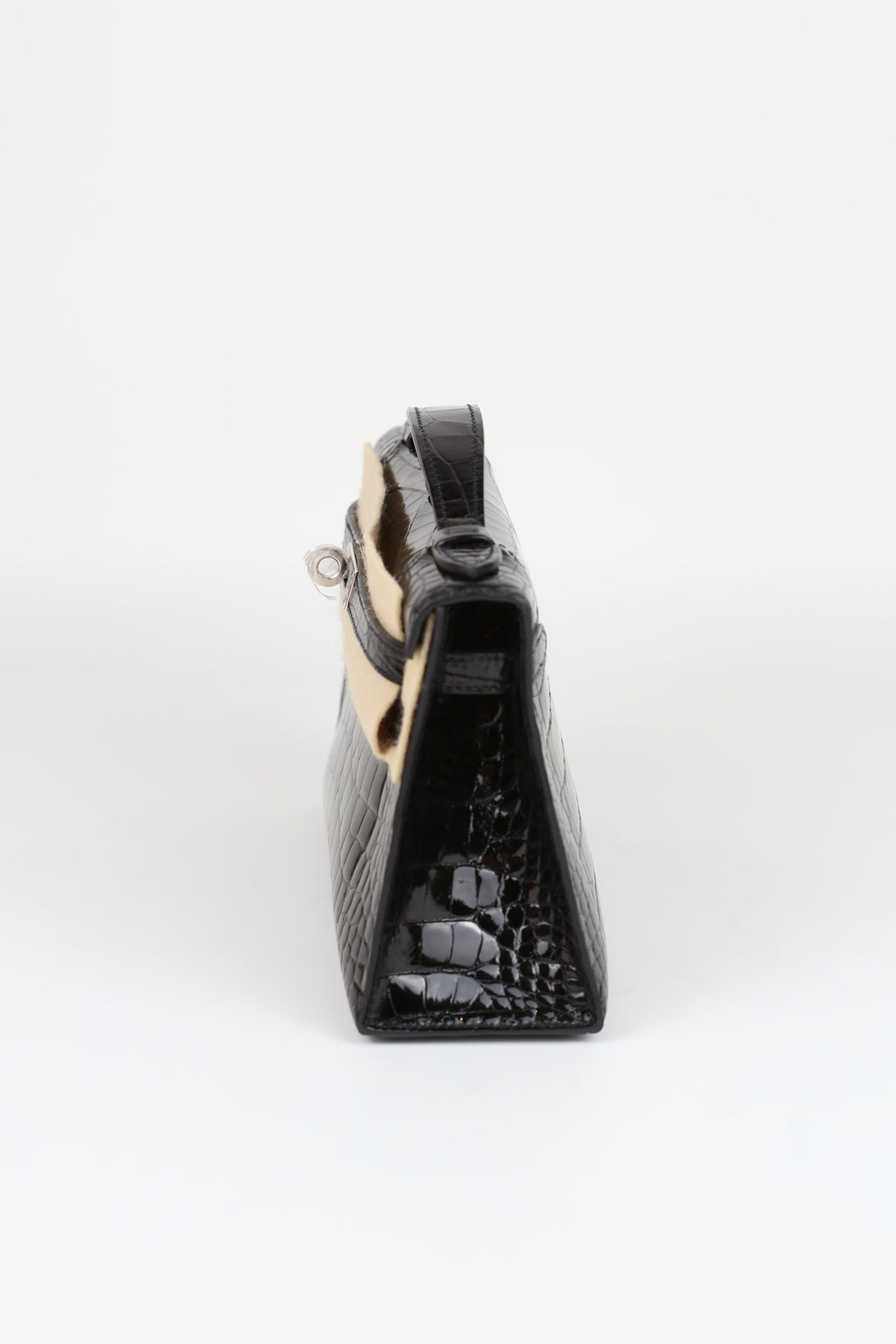 HERMÈS Kelly Pochette Black Silver