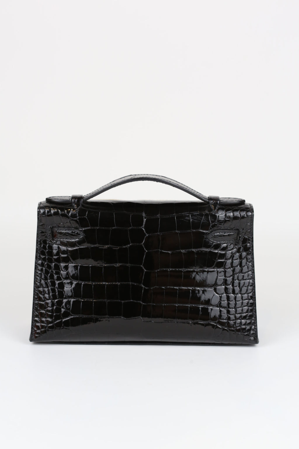 HERMÈS Kelly Pochette Black Silver